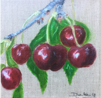 Œuvre contemporaine nommée « Les cerises », Réalisée par PATRICIA DELEY