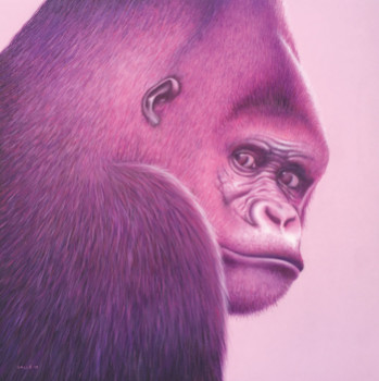 Œuvre contemporaine nommée « Gorille #P251 », Réalisée par DIDIER VALLé