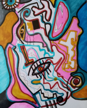 Œuvre contemporaine nommée « D'œil », Réalisée par JULIAN.P