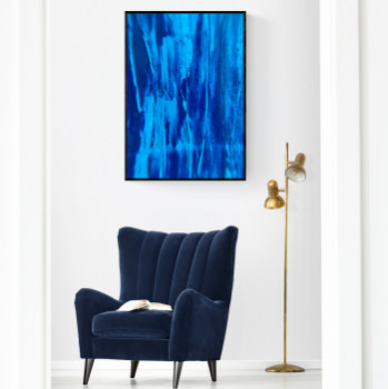 Œuvre contemporaine nommée « Bleu roi », Réalisée par MGILLES_ART