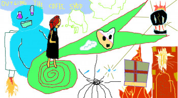 Œuvre contemporaine nommée « outside the coffee shop », Réalisée par DAVID SROCZYNSKI