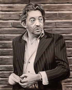 Œuvre contemporaine nommée « Gainsbourg portrait », Réalisée par VINCENT REMETTER