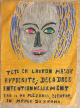 Œuvre contemporaine nommée « the real meaning of the word "karma" is one action out of the field of cause and consequence », Réalisée par DAVID SROCZYNSKI