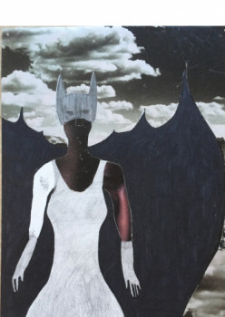Œuvre contemporaine nommée « batman with a supplementary layer of dressing up », Réalisée par DAVID SROCZYNSKI