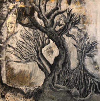 Œuvre contemporaine nommée « Somewhere on the dark woods », Réalisée par ABNOBA ARTS
