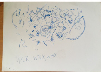 Œuvre contemporaine nommée « walk and walk and w… », Réalisée par DAVID SROCZYNSKI