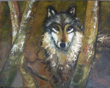 Œuvre contemporaine nommée « Wolf », Réalisée par DAN.LECLERCQ