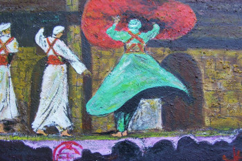 Œuvre contemporaine nommée « Les danseurs, Egypt », Réalisée par NADIA VIGUIER