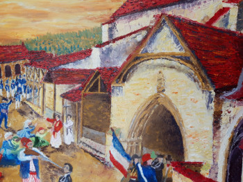 Œuvre contemporaine nommée « La révolution française et l'Eglise en1793 », Réalisée par CHRISTOPHE MAIGNIEN