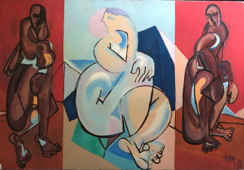 Œuvre contemporaine nommée « Femme Blanche », Réalisée par LABOR