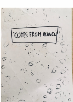 Œuvre contemporaine nommée « comes from heaven », Réalisée par DAVID SROCZYNSKI