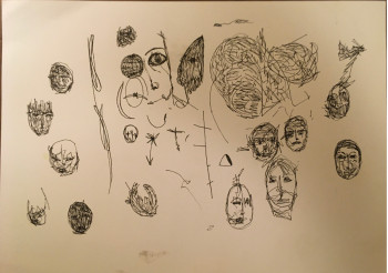Œuvre contemporaine nommée « untitled 351 », Réalisée par DAVID SROCZYNSKI