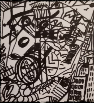 Œuvre contemporaine nommée « Blade runner », Réalisée par JULIAN.P