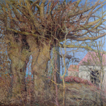 Œuvre contemporaine nommée « Les arbres têtards », Réalisée par PIERRE PETREL