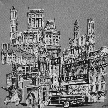 Œuvre contemporaine nommée « Bruxelles 2 », Réalisée par KOEN DE WEERDT