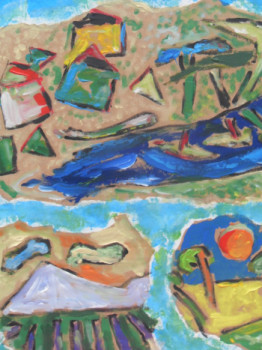 Œuvre contemporaine nommée « PAYSAGES INTERPRETéS FAçON FAUVISTE », Réalisée par JEAN-MARC GAYRAUD