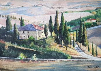 Œuvre contemporaine nommée « Toscana », Réalisée par CLAUDIU TUDORAN