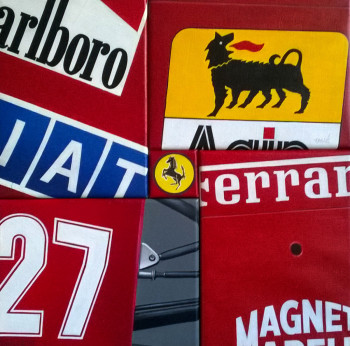 Œuvre contemporaine nommée « Ferrari Mix », Réalisée par DIDIER VALLé