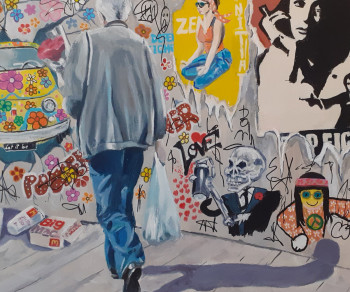 Œuvre contemporaine nommée « Street P.and L. », Réalisée par FRANCIS STANZIONE