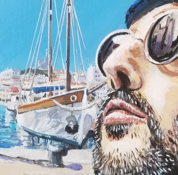 Œuvre contemporaine nommée « Léon à Marseille », Réalisée par FRANCIS STANZIONE