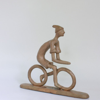 Œuvre contemporaine nommée « Cycliste (n° 236) », Réalisée par DIDIER FOURNIER