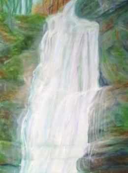 Œuvre contemporaine nommée « La cascade », Réalisée par SEREN