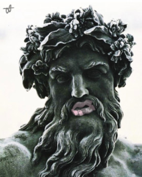 Œuvre contemporaine nommée « Zeus », Réalisée par CLAUDE « MONNET »