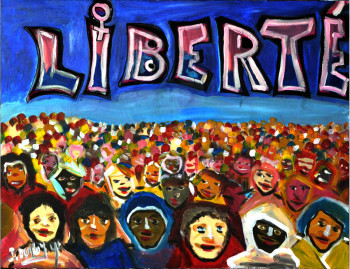 Œuvre contemporaine nommée « Liberté », Réalisée par JERôME DUFAY