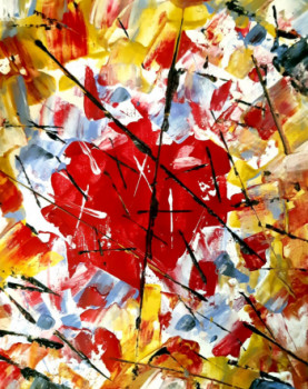 Œuvre contemporaine nommée « Coeur brisé », Réalisée par MIA MORA