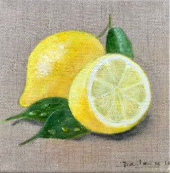 Œuvre contemporaine nommée « Les citrons », Réalisée par PATRICIA DELEY
