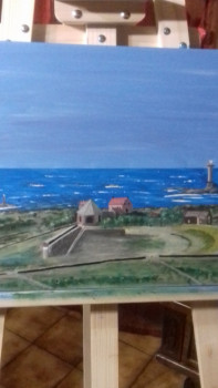 Œuvre contemporaine nommée « Le phare de la pointe de Goury », Réalisée par NICOLE SOUFFRAN
