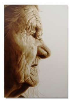 Œuvre contemporaine nommée « Femme âgée », Réalisée par PASCAL GRANGER