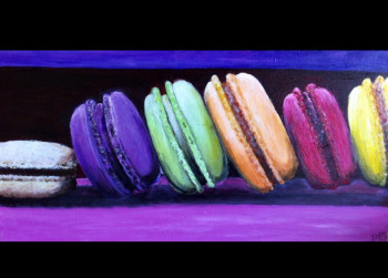 Œuvre contemporaine nommée « Macarons gourmands », Réalisée par PATRICIA DELEY