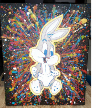 Œuvre contemporaine nommée « Baby bugs bunny », Réalisée par FLOCO