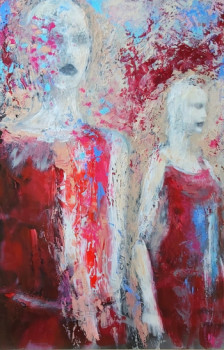 Œuvre contemporaine nommée « Deux soeurs », Réalisée par HéLèNE ZENATTI