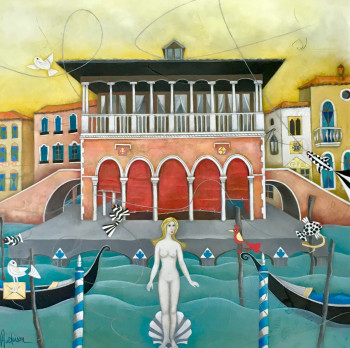Œuvre contemporaine nommée « Vénus à Venise », Réalisée par AUDERSON