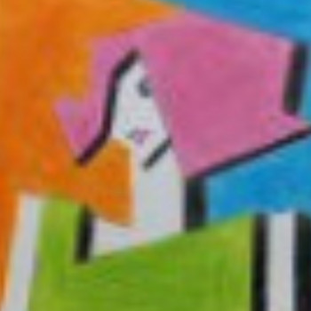 Œuvre contemporaine nommée « girl with pink hair », Réalisée par HARRY BARTLETT FENNEY