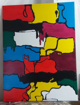 Œuvre contemporaine nommée « Tableau moderne abstrait », Réalisée par PATRICE PAINTING