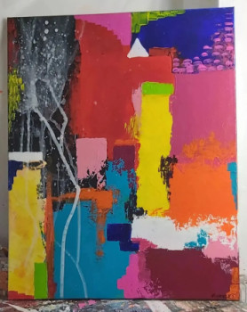 Œuvre contemporaine nommée « Tableau moderne abstrait 7 », Réalisée par PATRICE PAINTING