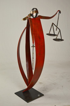 Œuvre contemporaine nommée « JUSTICE », Réalisée par ROGER  FLORES