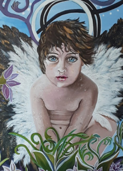 Œuvre contemporaine nommée « Petit ange », Réalisée par TANOPOULOSART