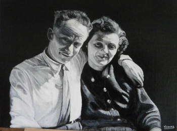 Œuvre contemporaine nommée « MARIAGE 1954 », Réalisée par RICHY WAM K