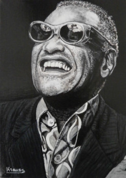 Œuvre contemporaine nommée « RAY CHARLES », Réalisée par RICHY WAM K