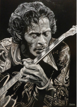 Œuvre contemporaine nommée « CHUCK BERRY », Réalisée par RICHY WAM K