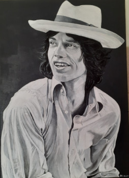 Œuvre contemporaine nommée « MICK JAGGER », Réalisée par RICHY WAM K