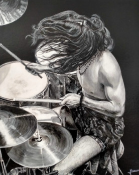 Œuvre contemporaine nommée « DRUMMER », Réalisée par RICHY WAM K