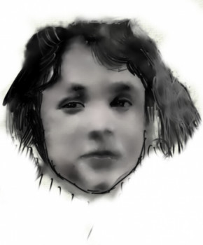 Œuvre contemporaine nommée « Le visage de la petite fille », Réalisée par AMIEL