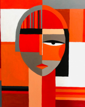 Œuvre contemporaine nommée « Orange », Réalisée par SOPHIE CABRIERES-DELAUNAY