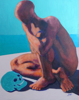 Œuvre contemporaine nommée « Le jeune homme et la mort », Réalisée par PHILIPPE JAMIN
