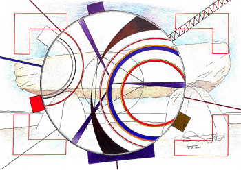 Œuvre contemporaine nommée « lieux mémoire lieux sacrés histoire technologie », Réalisée par FERREIRA-ROCHA  /  LUARFR